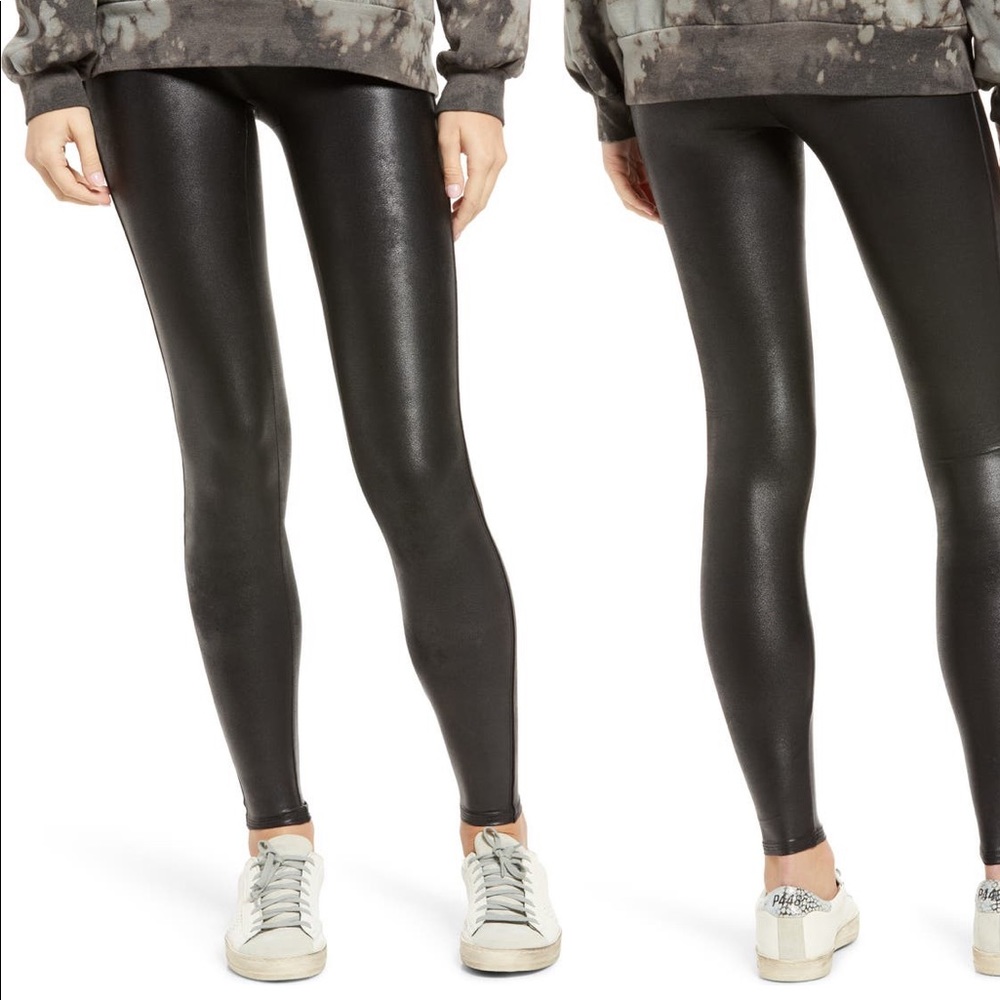 NWT SPANX Faux Leather Leggings Size M - Never Worn!